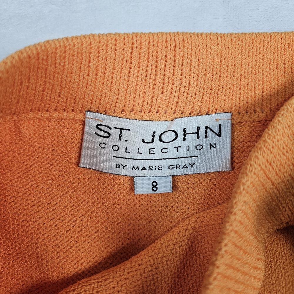 St John Collection Marie Gray Skirt Suit Jacket Marie Gray Women 8 S Knit Button - Picture 11 of 16